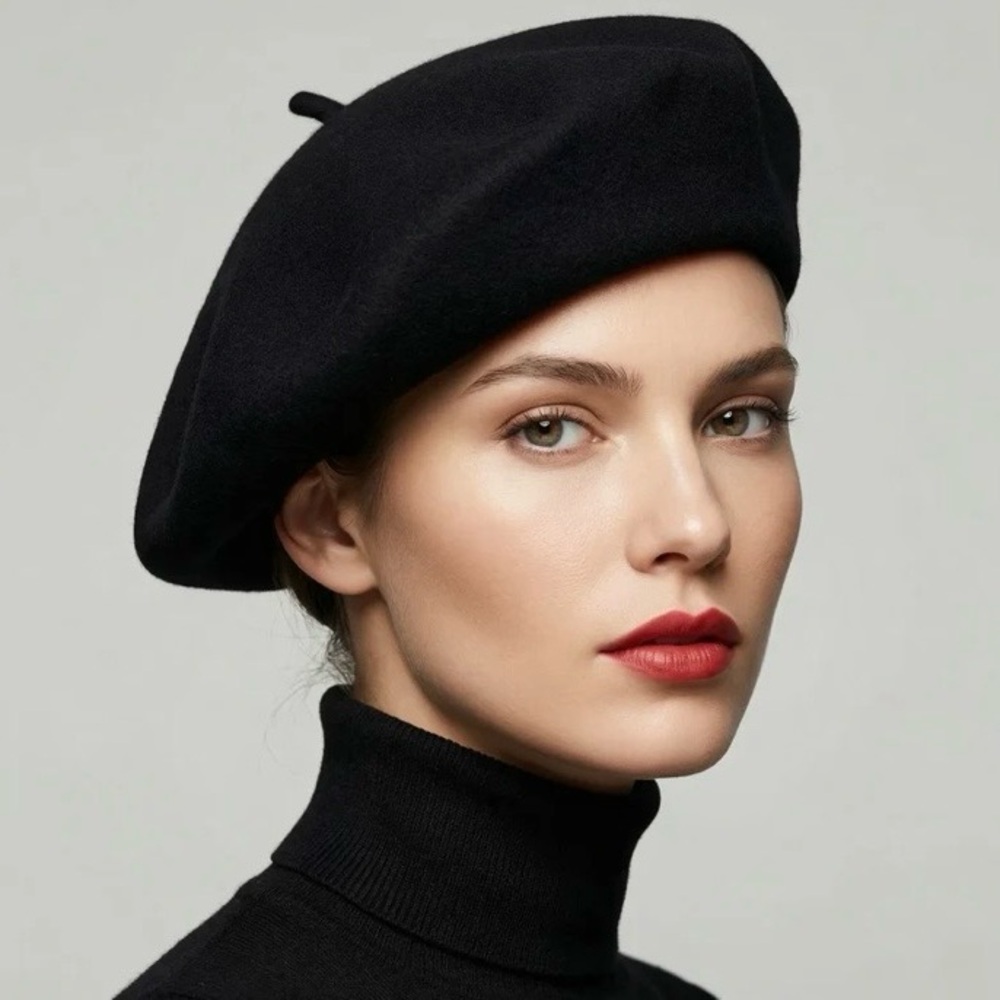 Classic French Style Beret Wool